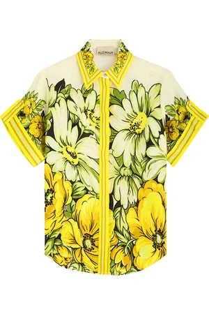 ALÉMAIS Gisela Printed Linen Shirt - - 8 (UK8 / S)