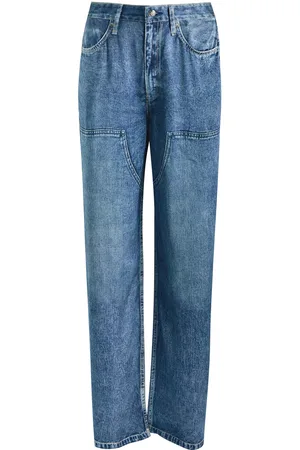 RAG&BONE Miramir Logan Jeans-print Satin Trousers - - 26 (W26 / UK8 / S)