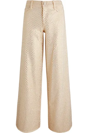 ALICE+OLIVIA Trish Crystal-embellished Wide-leg Jeans - - 25 (W25 / UK6 / XS)