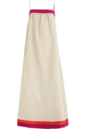 Casa Raki Vicky Colour-block Linen Maxi Dress - - S (UK8-10 / S)