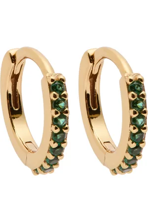 Astrid & Miyu May Birthstone 18kt Gold-plated Hoop Earrings - - One Size