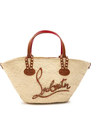 Christian Louboutin Cabata Logo-appliquéd Raffia top Handle bag - - One Size