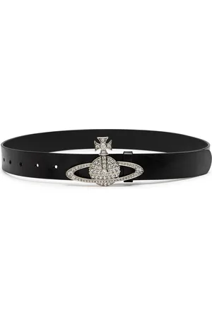 Vivienne Westwood Bas Relief Orb-embellished Leather Belt - - S