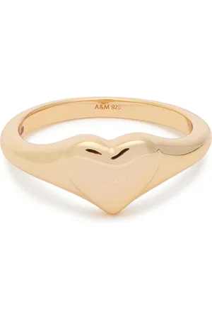 Astrid & Miyu Heart 18kt -plated Ring - L