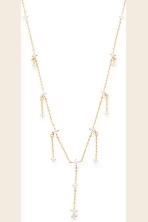 Astrid & Miyu Drop 18kt -plated Necklace - One Size