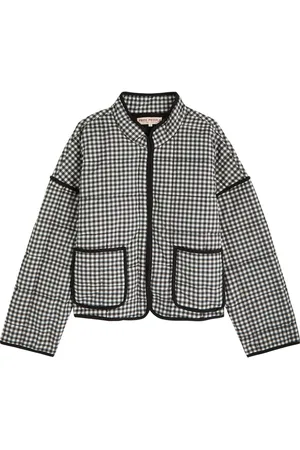 Free People Chloe Gingham Cotton Jacket - - L (UK14 / L)