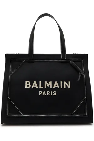 Balmain B-army Medium Logo Canvas Tote - - One Size