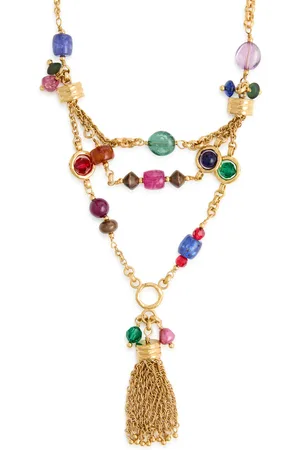 Chloé The Chloé Pompoms Bead-embellished Necklace - - One Size
