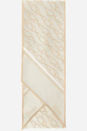 HERNO Scarf In Iconic Print Silk - Female Scarves Tu
