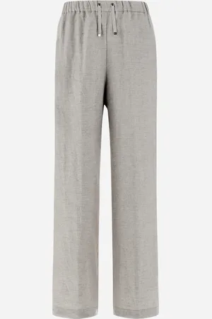 HERNO Resort Trousers In New Lino Lurex - Female Trousers 36