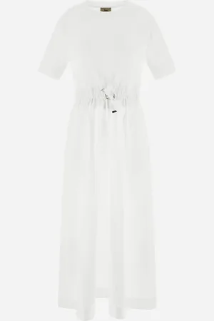 HERNO Dress In Glam Knit Effect And Techno Taffeta - Female Skirts & Dresses 36