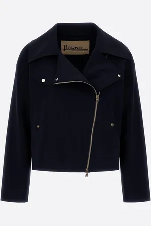 HERNO First-act Pef Biker Jacket - Female Parka & Jackets 38