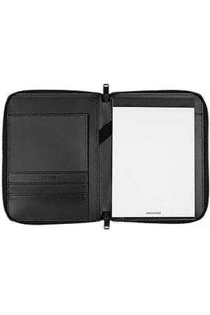 HUGO BOSS A5 conference folder in faux leather with 3D logo