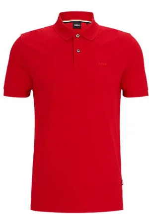 HUGO BOSS Pallas polo shirt in cotton piqué with logo details