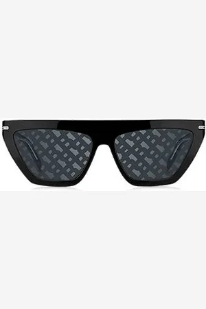 HUGO BOSS Acetate sunglasses with monogram-patterned lenses