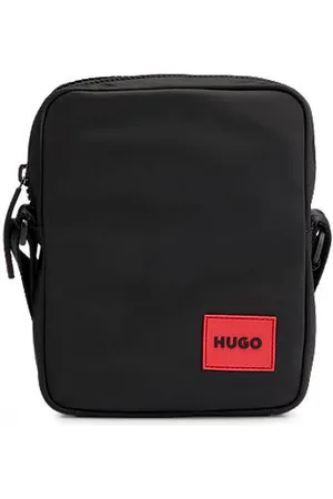 HUGO BOSS Reporter bag with red logo patch