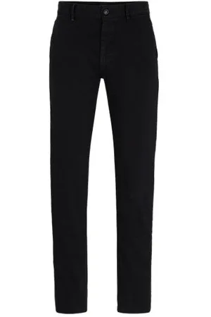 HUGO BOSS Slim-fit chinos in stretch-cotton satin