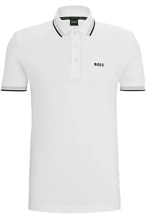 HUGO BOSS Paddy polo shirt in cotton piqué with logo undercollar