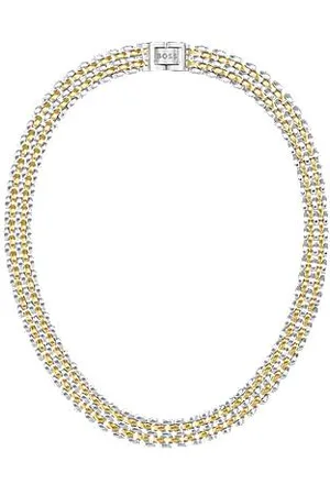 HUGO BOSS Multi-link necklace with two-tone design