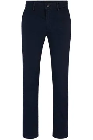 HUGO BOSS Slim-fit chinos in stretch-cotton satin