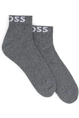 HUGO BOSS Two-pack of quarter-length socks with contrast logos