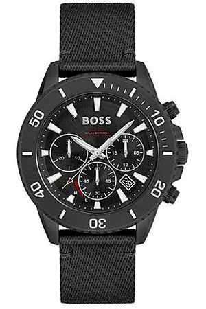 HUGO BOSS Dial chronograph watch with fabric strap