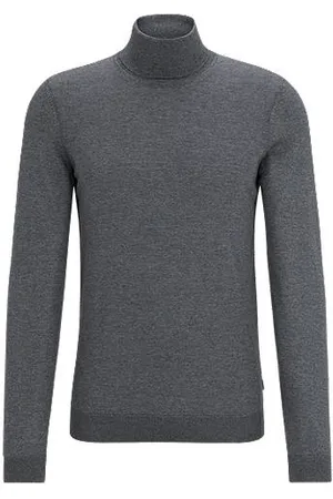 HUGO BOSS Regular-fit rollneck sweater in merino wool
