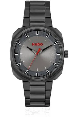 HUGO BOSS Black-plated watch with link bracelet