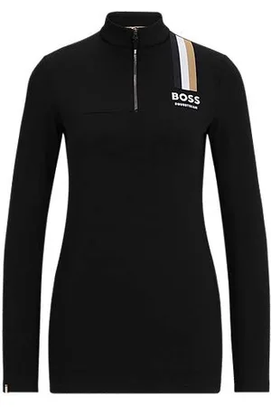 HUGO BOSS Equestrian slim-fit training shirt in power-stretch material