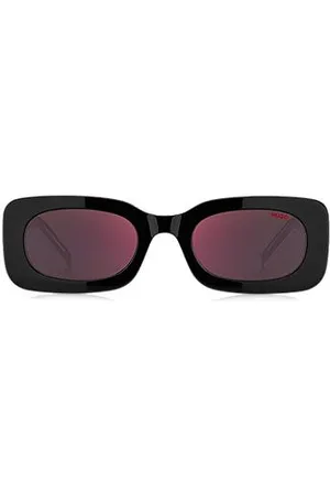 HUGO BOSS And-black-acetate sunglasses with detachable slogan strap