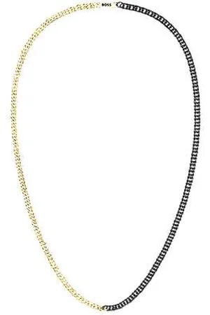 HUGO BOSS Chain necklace in black and gold tones