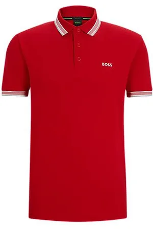 HUGO BOSS Paddy polo shirt in cotton piqué with logo undercollar