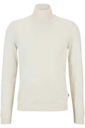 HUGO BOSS Regular-fit rollneck sweater in merino wool