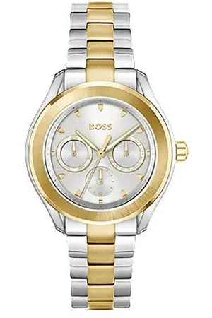 HUGO BOSS Link-bracelet watch in gold- and -tone steel