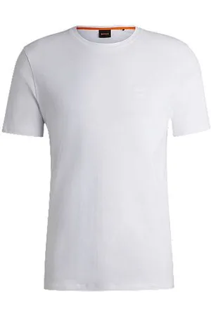 HUGO BOSS Cotton-jersey T-shirt with logo patch