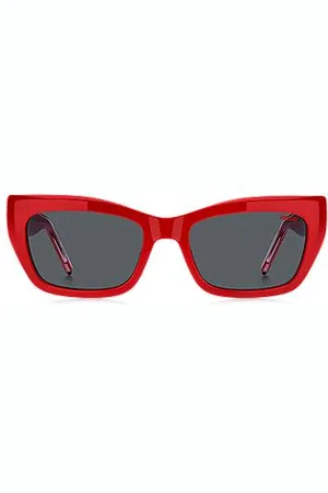 HUGO BOSS Acetate sunglasses with layered temples
