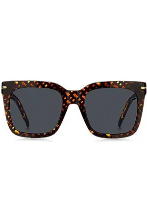 HUGO BOSS Monogram- sunglasses with gold-tone hardware