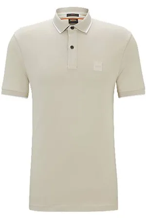 HUGO BOSS Slim-fit polo shirt in stretch-cotton piqué