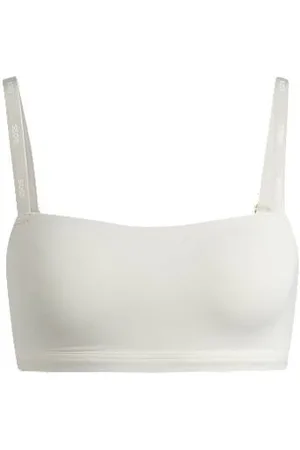 HUGO BOSS Stretch-jersey bralette with branded straps