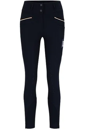 HUGO BOSS Equestrian full-grip breeches with phone pocket