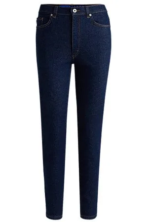 HUGO BOSS Skinny-fit jeans in dark-blue stretch denim