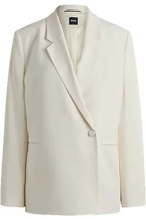 HUGO BOSS Relaxed-fit jacket with feature button
