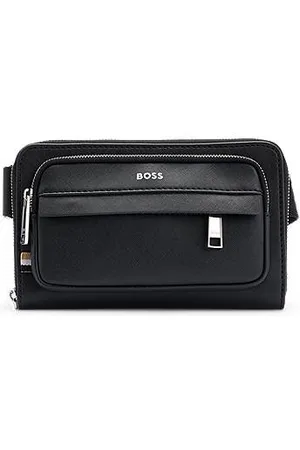 HUGO BOSS Structured crossbody bag with branded trims