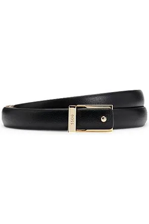 HUGO BOSS Italian-leather belt with logo keeper