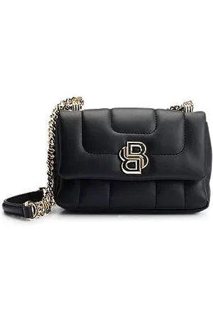 HUGO BOSS Quilted shoulder bag with Double B monogram trim