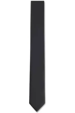 HUGO BOSS Silk-blend tie with a plain weave