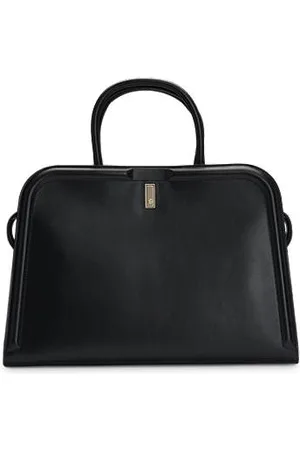 HUGO BOSS Ariell leather tote bag with detachable pouch