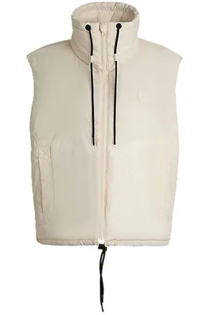 HUGO BOSS Water-repellent gilet with Happy patch