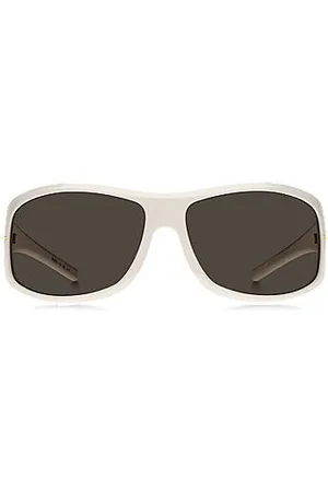 HUGO BOSS Mask-style sunglasses in with gold-tone hardware