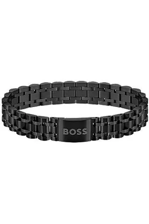 HUGO BOSS Steel cuff with magnetic logo closure